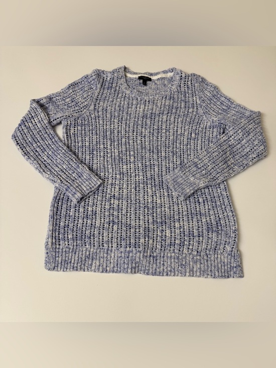 Talbots Sweaters - Talbots Light Blue Marled Crewneck Sweater Size P